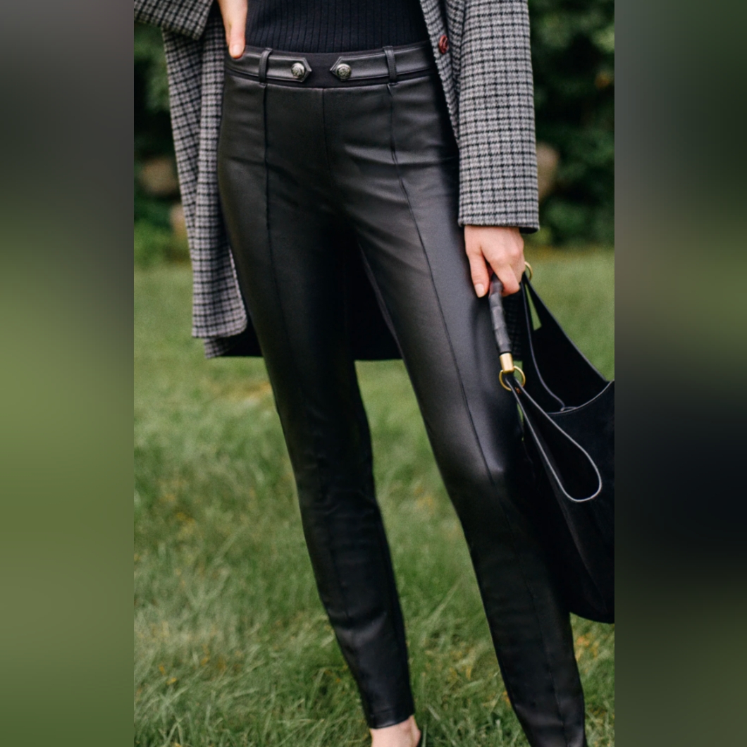 Nwt Sale: End Of Winter J.Mclaughlin Vegan Leather Front Jules Leggings